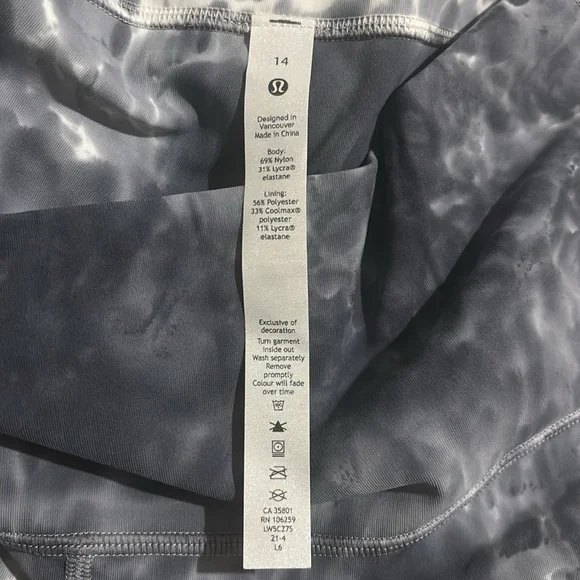 Wunder Under HR Tight MDye size 14 - Picture 10 of 10